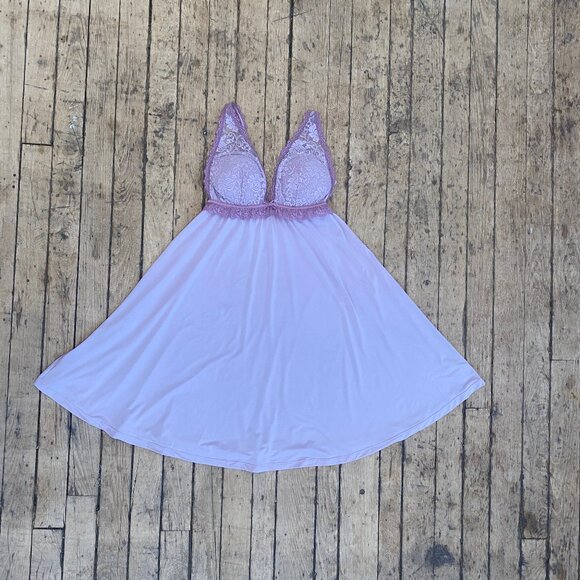 Y2K Purple Lace Slip - Picture 3 of 5